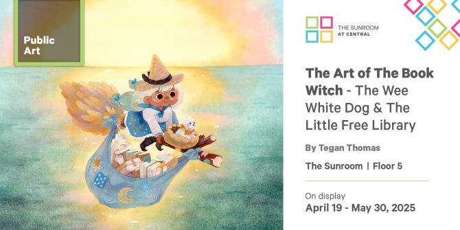 In The Sunroom: The Art of The Book Witch – The Wee White Dog